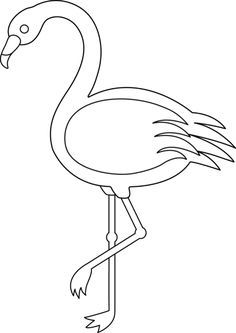 Colorable Flamingo 236x333 Colorable Flamingo