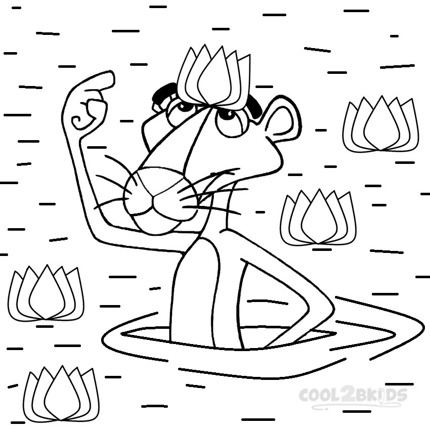 850x850 Pink Panther Coloring Pages Games Colouring In Good Draw Paint