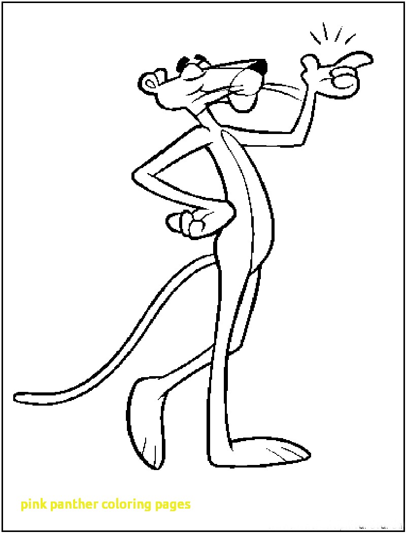 800x1050 Pink Panther Coloring Pages With Cartoon Design Pink Panther