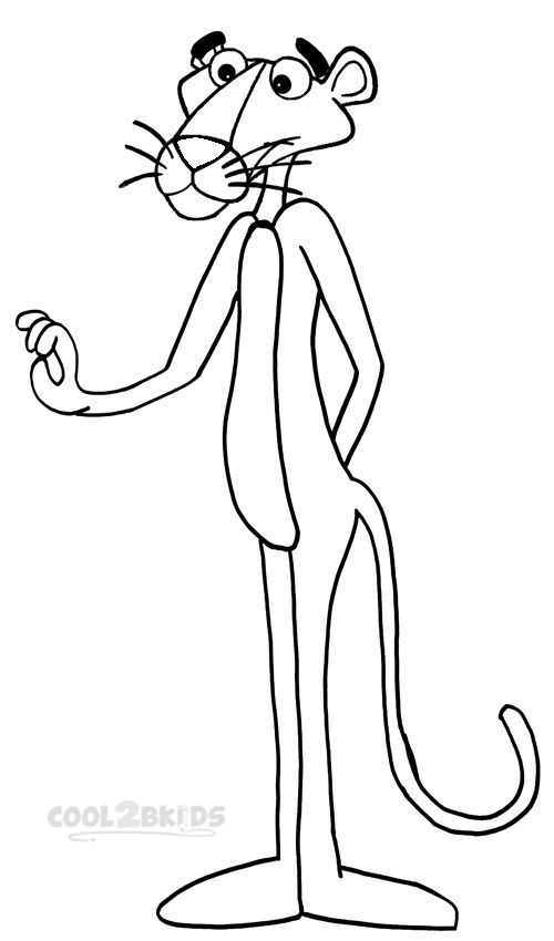500x850 Printable Pink Panther Coloring Pages For Kids Cool2bkids