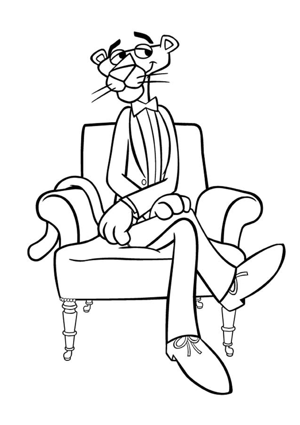600x849 Free Printable Pink Panther Coloring Pages For Kids