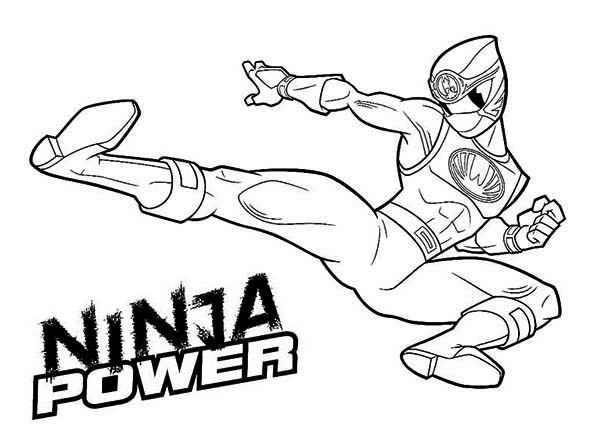 600x428 Ninja Power Rangers Coloring Page Color Luna