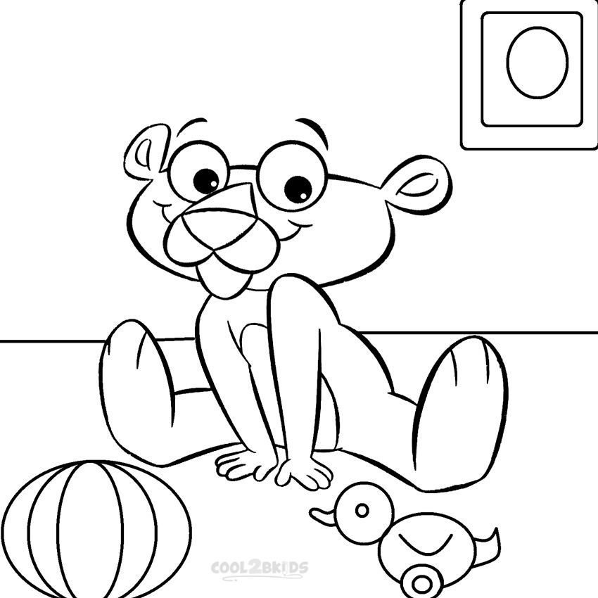 850x850 Pink Coloring Sheet Printable Pink Panther Coloring Pages For Kids