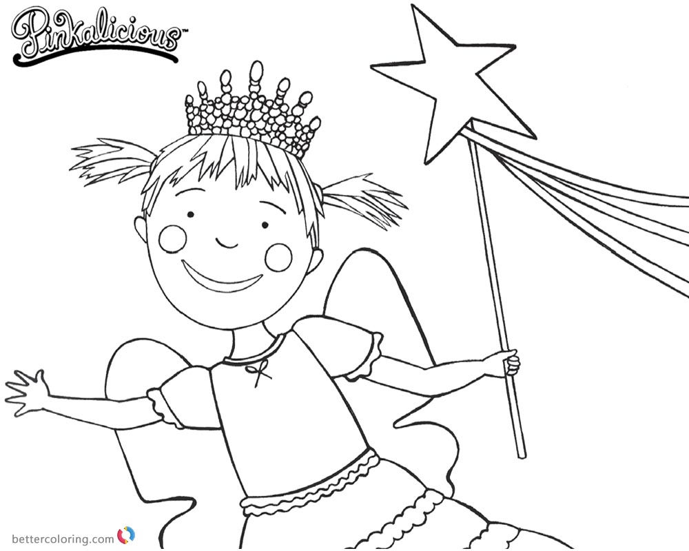 Pinkalicious Coloring Pages Lineart 1000x800 Pinkalicious Coloring Pages Lineart