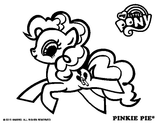 600x470 Pinkie Pie Coloring Page 13625