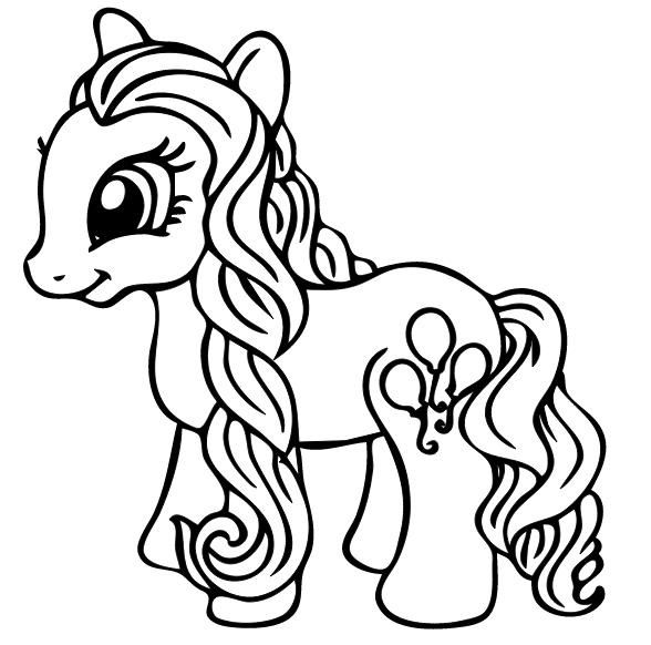 588x582 Pinkie Pie Coloring Pages