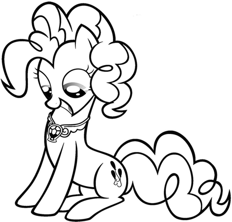812x778 Pinkie Pie Pony Coloring Pages For Girls To Print For Free