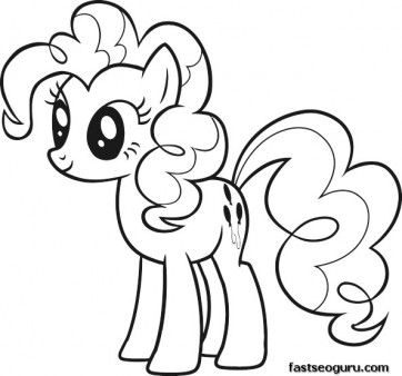 362x338 Printable My Little Pony Friendship Is Magic Pinkie Pie Coloring