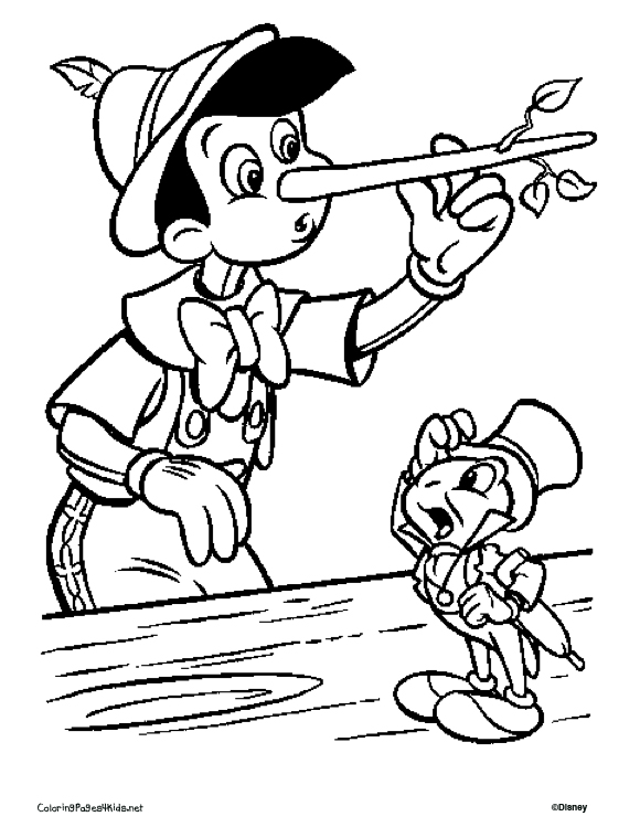 Pinocchio Coloring Pages 580x749 Pinocchio Coloring Pages