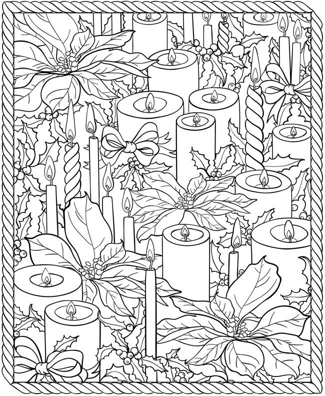 650x791 Christmas Adult Coloring Pages 538361