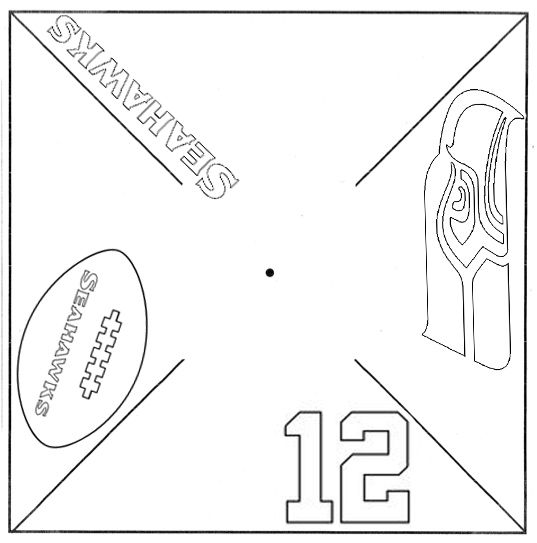 537x543 Printable Seahawks Pinwheel Template