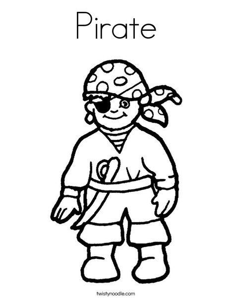 468x605 Pirate Coloring Page
