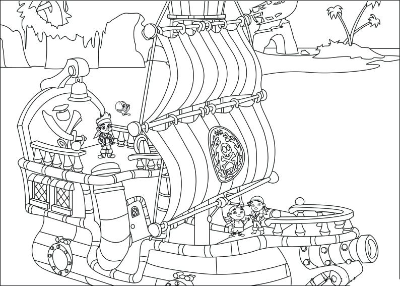 794x567 Pirate Coloring Pages And The Never Land Pirates Coloring Pages