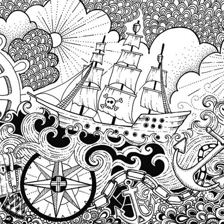 Pirate Coloring Pages For Adults