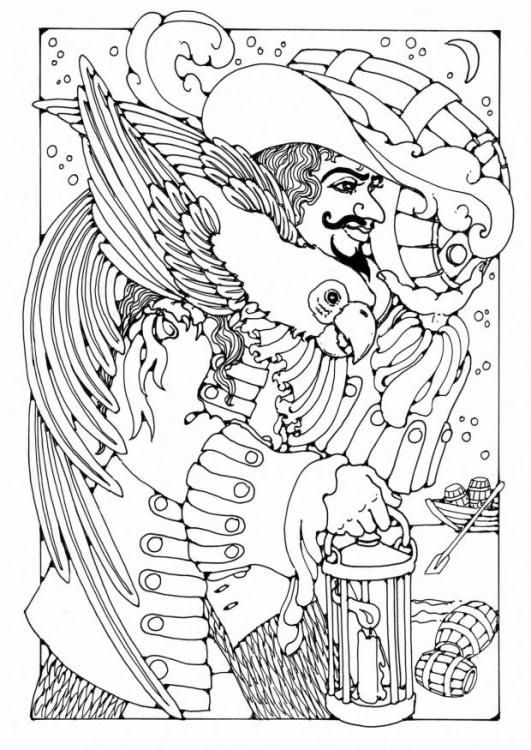 531x750 Pirate Coloring Pages Adult Coloring, Craft