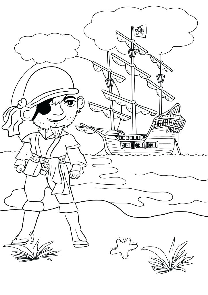 Pirate Coloring Pages For Kids Deepart 724x1024 Pirate Coloring Pages For Kids Deepart