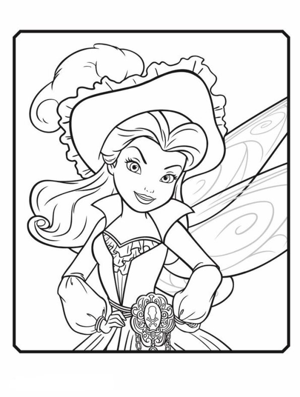 595x785 Kids N 14 Coloring Pages Of Tinkelbell Pirate Fairy