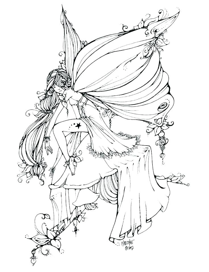 736x955 Beautiful Coloring Pages Of Fairies For Fairy Colouring Page Free