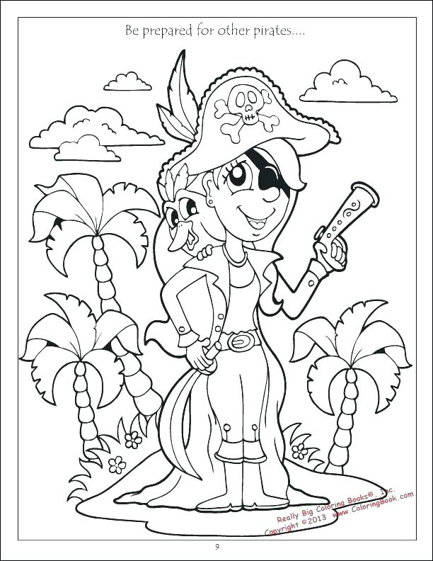 612x792 Pirate Fairy Coloring Pages