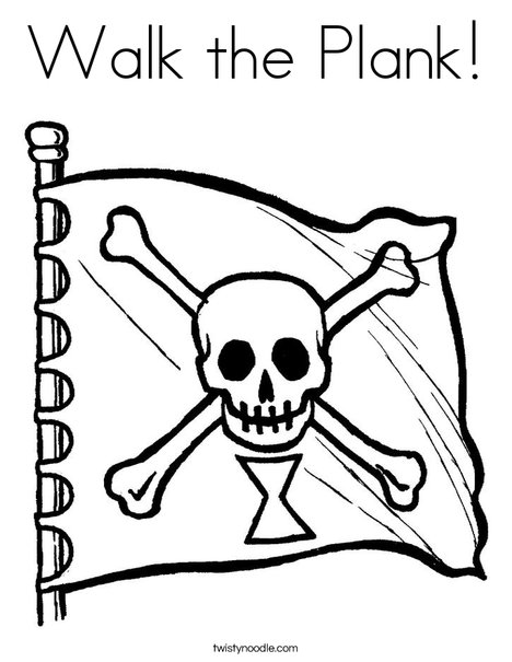468x605 Walk The Plank Coloring Page