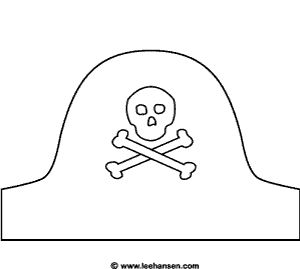 Pirate Hat Coloring Page