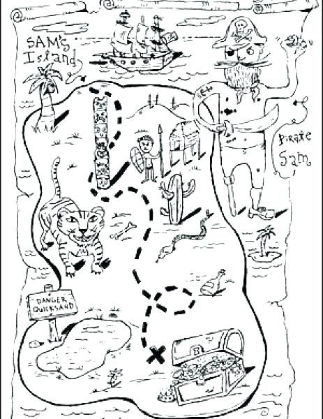 Treasure Map Coloring Page Printable Drawing Board Weekly Treasure 463x600 Treasure Map Coloring Page Printable Drawing Board Weekly Treasure