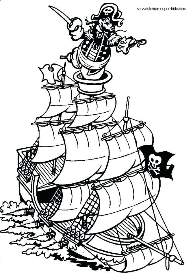 Pirate Ship Coloring Page Collection Printable Pirate Coloring 679x960 Pirate Ship Coloring Page Collection Printable Pirate Coloring