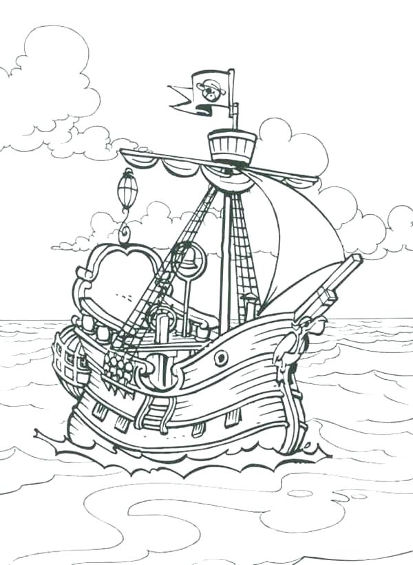 Pirate Ship Coloring Pages Pirates Of The Pirate Ship Coloring 600x821 Pirate Ship Coloring Pages Pirates Of The Pirate Ship Coloring