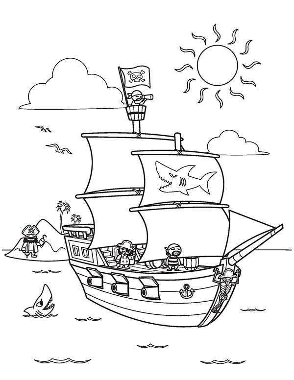 Pirate Ship Coloring Page Pirate Ship Coloring Pages Pirate Series 600x776 Pirate Ship Coloring Page Pirate Ship Coloring Pages Pirate Series