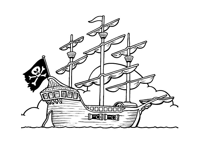 Pirate Ship Coloring Page Ship Coloring Pages 700x500 Pirate Ship Coloring Page Ship Coloring Pages