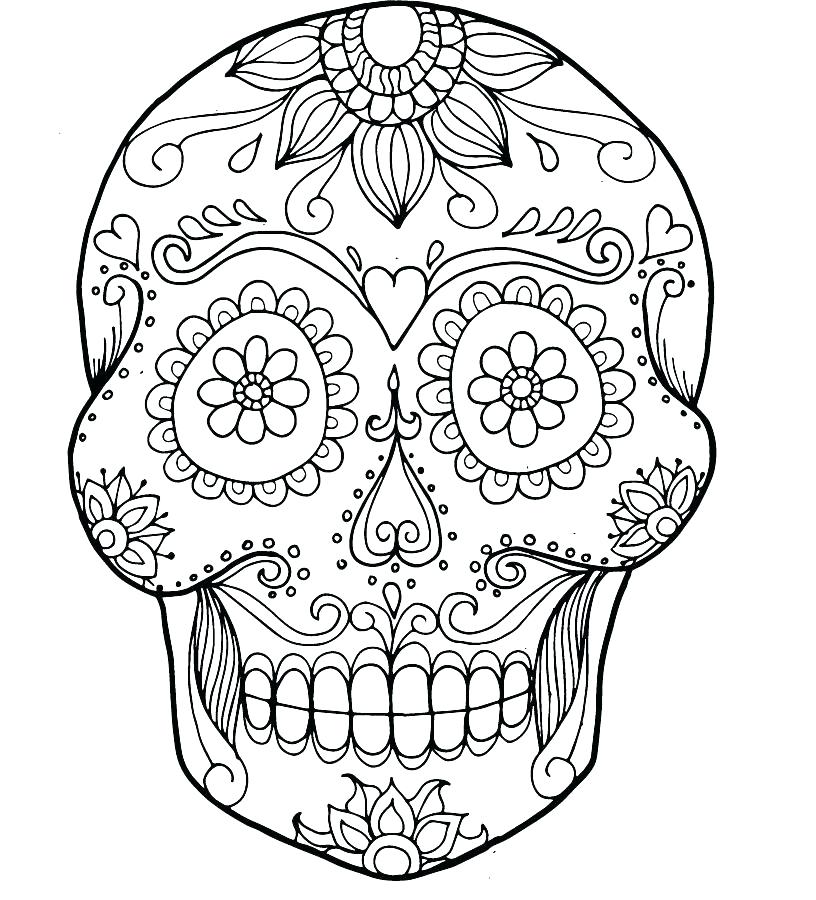 Skull Bones Coloring Pages Free Sugar Skull Coloring Page 816x900 Skull Bones Coloring Pages Free Sugar Skull Coloring Page