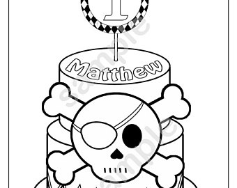 Skull Coloring Page Etsy 340x270 Skull Coloring Page Etsy