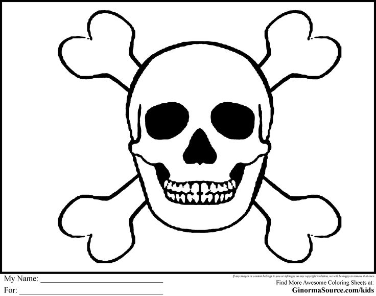 Pirate Skull Coloring Pages