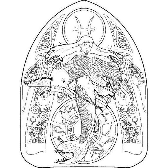 Mermaid Coloring Page 570x571 Mermaid Coloring Page