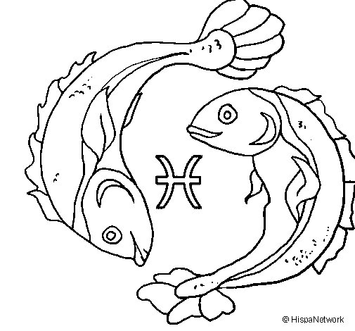 Pisces Coloring Pages 505x470 Pisces Coloring Pages