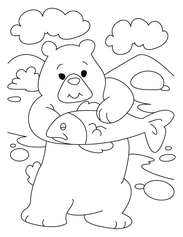 Bear Introspects, Dear Pisces Coloring Pages Download Free Bear 612x792 Bear Introspects, Dear Pisces Coloring Pages Download Free Bear