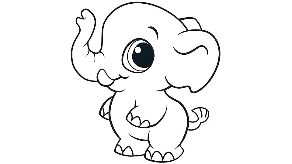 Elephant Coloring Pictures Free Coloring 960x540 Elephant Coloring Pictures Free Coloring