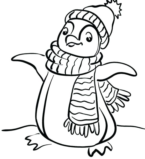 600x654 Printable Penguin Coloring Pages For Kids Club Penguin Coloring