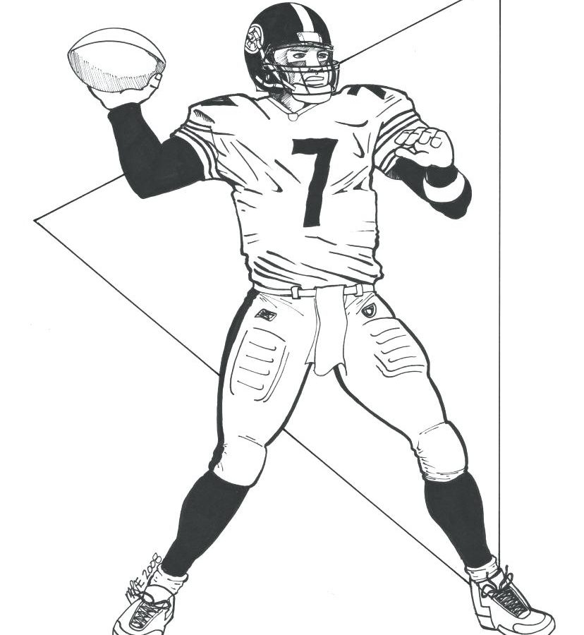 828x900 Steelers Football Colorings Pittsburgh Helmet Free Printable