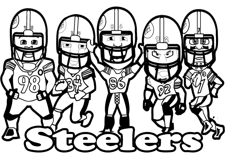 764x568 Pittsburgh Steelers~printable Football Steelers Coloring For Kids