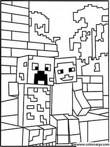 224x299 A Printable Roblox Minecraft Monster Coloring Page Kids Stuff
