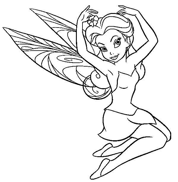 600x615 Charming Rosetta In Pixie Coloring Page