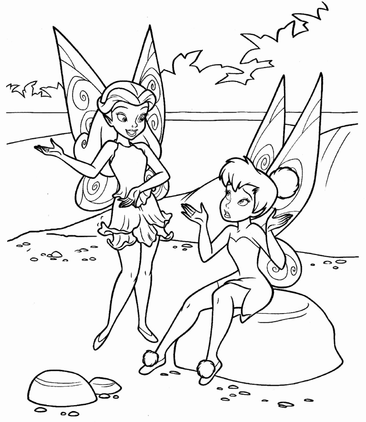 736x849 Printable Coloring Page Tinker Bell Ohmygirl.us