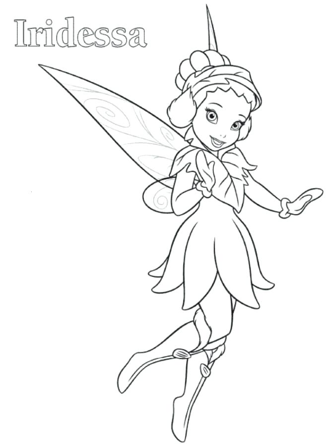 663x900 Tinker Bell Coloring Page