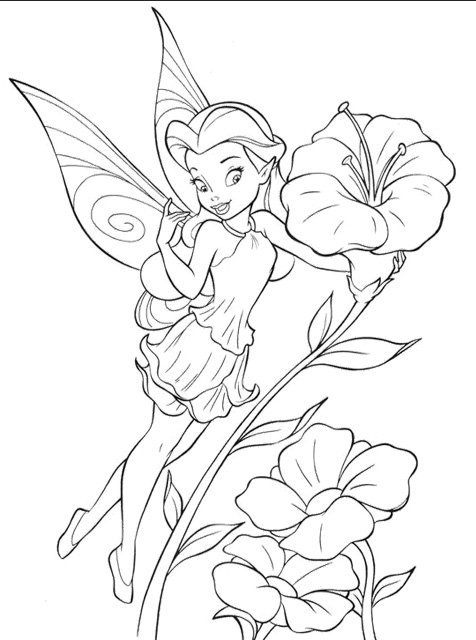 476x640 Tinkerbell Pixie Hollow Coloring Pages Meadows Birthday Ideas