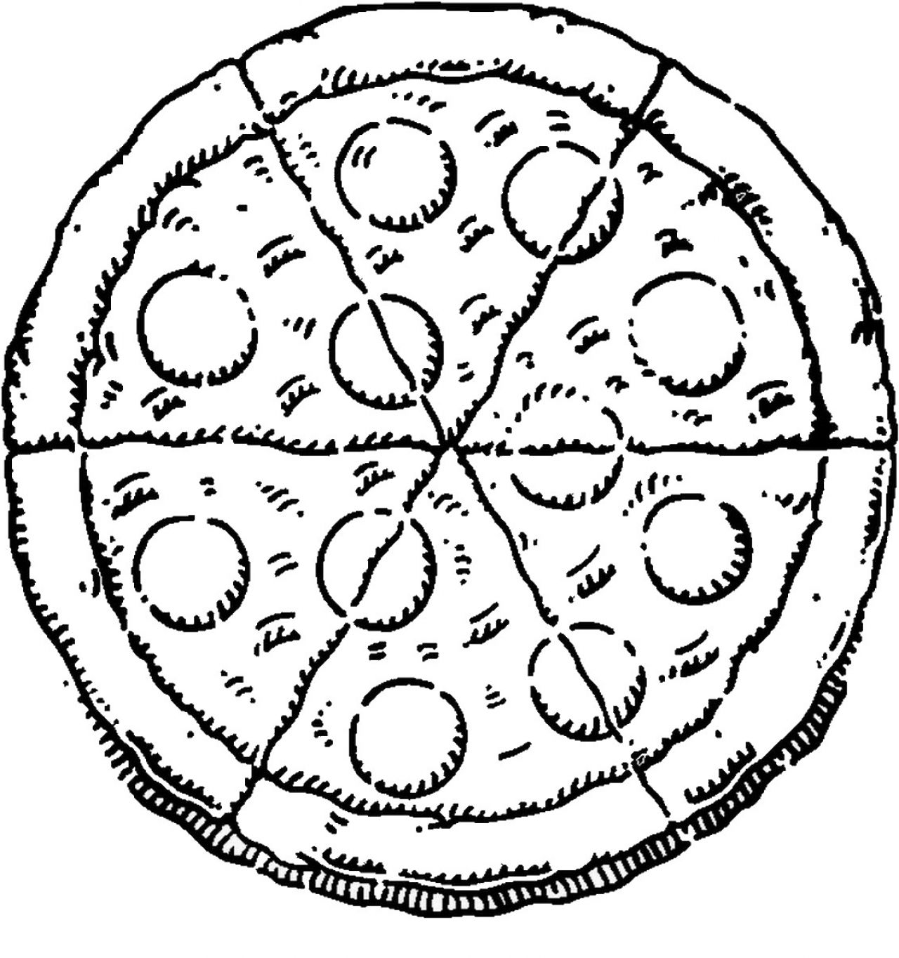 Pizza Coloring Pages 1280x1364 Pizza Coloring Pages