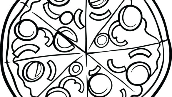 Coloring Pages Pizza 585x329 Coloring Pages Pizza