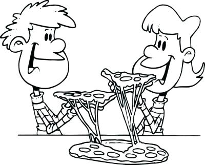 400x322 Coloring Pages Pizza