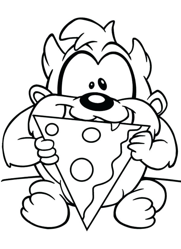 600x822 Pizza Coloring Pages Pizza Coloring Pages Printable Pizza Toppings