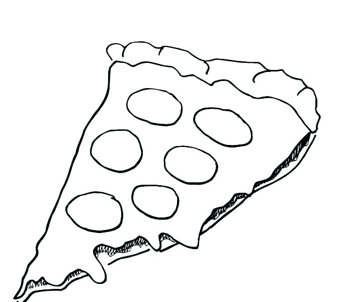 678x600 Coloring Page Pizza